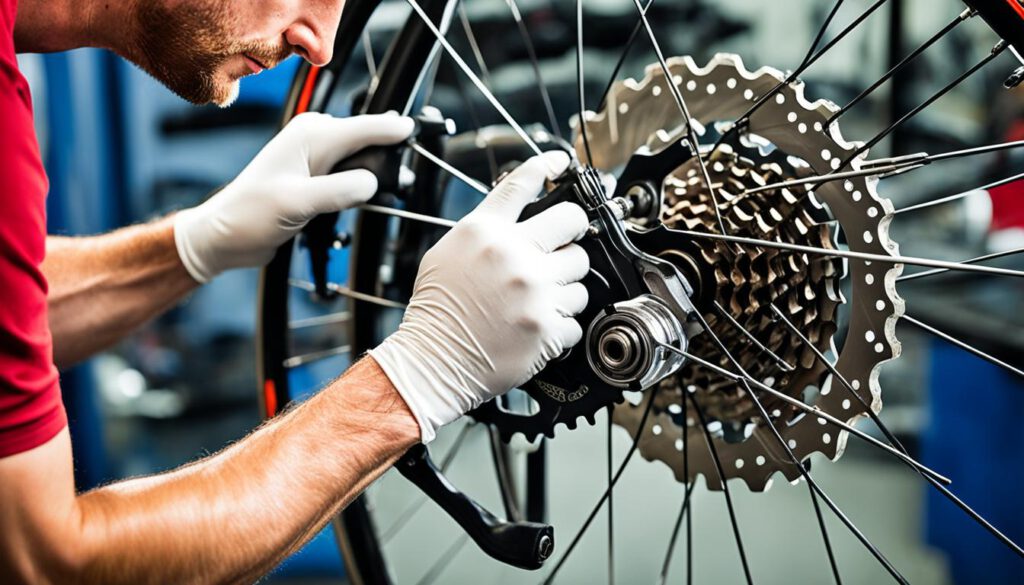 Wartung mechanische Scheibenbremse Fahrrad